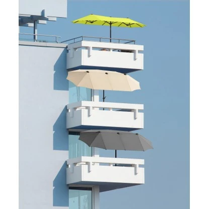 Schneider Schirme Balkonschirm Salerno 150 Cm X 300 Cm Anthrazit 4 Schneider Schirme Balkonschirm Salerno 150 Cm X 300 Cm Anthrazit – Bild 2