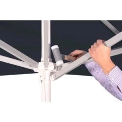 Schneider Schirme Marktschirm Jumbo Ø 300 Cm Schwarz Mit Seilzugmechanik -Doppler Verkäufe 2024 475838 2630 5