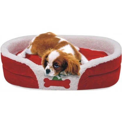 Heim Haustierbett Mit Weihnachtlichem Motiv Gr. L 72 X 52 X 14 Cm Rot 4 Heim Haustierbett Mit Weihnachtlichem Motiv Gr. L 72 X 52 X 14 Cm Rot – Bild 2