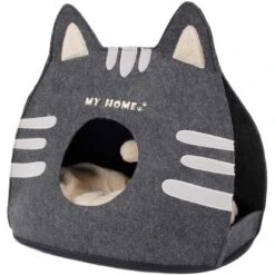 Heim Katzenhaus My Home 49 Cm X 39 Cm X 36 Cm Anthrazit