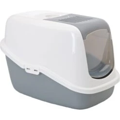 Heim Katzentoilette Nestor 56 Cm X 39 Cm X 38,5 Cm Weiß/Grau