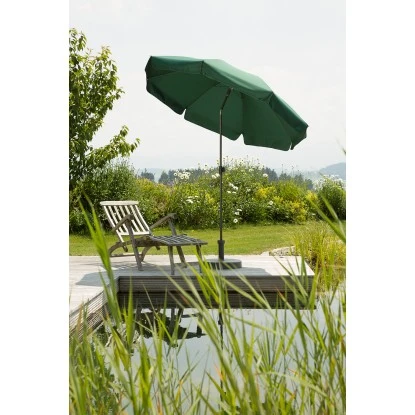 Schneider Schirme Balkonschirm Ø 200 Cm Grün Mit Push-Up Mechanik 4 Schneider Schirme Balkonschirm Ø 200 Cm Grün Mit Push-Up Mechanik – Bild 2