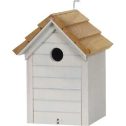 Nistkasten Mit Dach FSC® Hellgrau-Braun