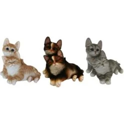 Deko-Figur Katzenbaby Paar 19 Cm