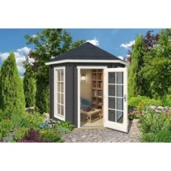 Lasita Maja Pavillion Inverness 44 Lichtgrau 280 Cm X 242 Cm