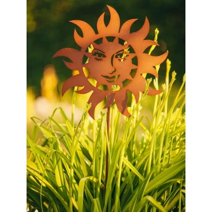 Ferrum Art Design Gartenstecker Sonne 140 Cm Edelrost 3 Ferrum Art Design Gartenstecker Sonne 140 Cm Edelrost