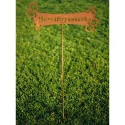 Ferrum Art Design Gartenstecker Hereinspaziert 122 Cm Edelrost -Doppler Verkäufe 2024 503044 3464 1