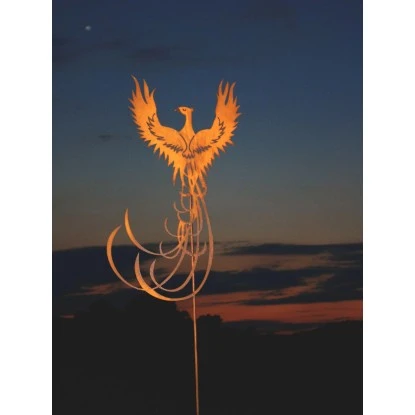 Ferrum Art Design Gartenstecker Phönix 108 Cm Edelrost 3 Ferrum Art Design Gartenstecker Phönix 108 Cm Edelrost