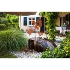 Ferrum Art Design Gartenstecker Schöner Schmetterling 130 Cm Edelrost