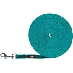 Trixie Schleppleine Gummiert S-M 10 M/15 Mm Türkis