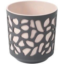 Orbis Pflanzgefäß Duet Kunststoff Anthrazit-Nude Ø 29 Cm