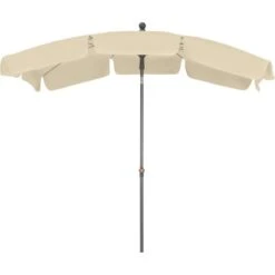 Siena Garden Marktschirm Tropico 140 Cm X 140 Cm Natur Mit Push-Up Mechanik