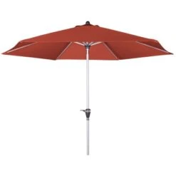 Doppler Marktschirm Active Auto Tilt Ø 266 Cm Terracotta Mit Kurbelmechanik