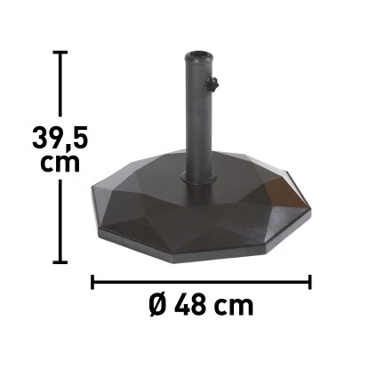 Schirmständer Lamont Dunkelgrau 25 Kg 4 Schirmständer Lamont Dunkelgrau 25 Kg – Bild 2