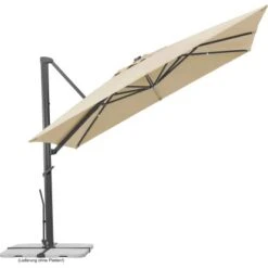 Schneider Schirme Ampelschirm 300 Cm X 358 Cm Natur Mit Kurbelmechanik -Doppler Verkäufe 2024 609087 2630 03