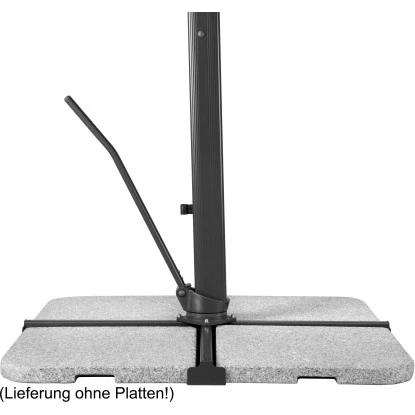 Schneider Schirme Ampelschirm 300 Cm X 358 Cm Silbergrau Mit Kurbelmechanik 14 Schneider Schirme Ampelschirm 300 Cm X 358 Cm Silbergrau Mit Kurbelmechanik – Bild 12