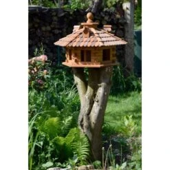 Rustikales XXL-Vogelfutterhaus Im Blockhaus-Stil Mit Dekorativem Holzschindeldac -Doppler Verkäufe 2024 637 vogelhausfutterhaus 03 1