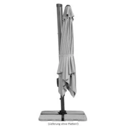 Schneider Schirme Ampelschirm 300 Cm X 360 Cm Silbergrau Mit Kurbelmechanik -Doppler Verkäufe 2024 661375 2630 8