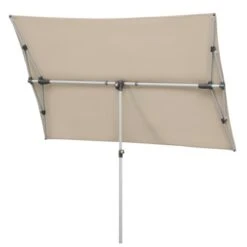 Schneider Schirme Balkonschirm 140 Cm X 190 Cm Natur Mit Handöffner