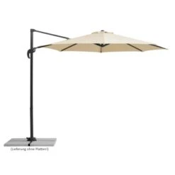 Schneider Schirme Ampelschirm Ø 300 Cm Natur Mit Kurbelmechanik