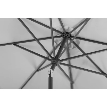 Schneider Schirme Marktschirm Ø 270 Cm Silbergrau Mit Kurbelmechanik 7 Schneider Schirme Marktschirm Ø 270 Cm Silbergrau Mit Kurbelmechanik – Bild 5