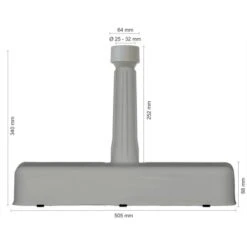 Schneider Beton-Balkonständer Silbergrau Ca. 20 Kg -Doppler Verkäufe 2024 663111 2630 5