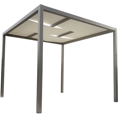 Ximax Aluminium Pergola Verona 300 Cm X 300 Cm Taubengrau 4 Ximax Aluminium Pergola Verona 300 Cm X 300 Cm Taubengrau – Bild 2