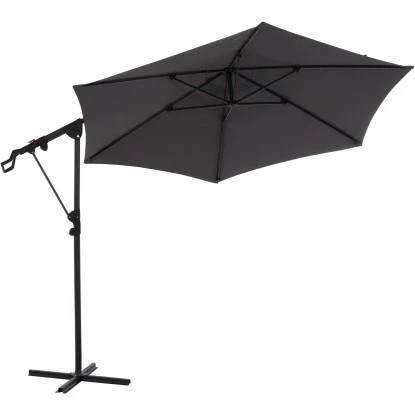 Siena Garden Ampelschirm Ø 300 Cm Anthrazit Mit Push-Up Mechanik 9 Siena Garden Ampelschirm Ø 300 Cm Anthrazit Mit Push-Up Mechanik – Bild 7