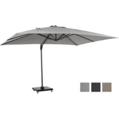 Siena Garden Ampelschirm Cirrus 300 Cm X 400 Cm Grau Mit Kurbelmechanik -Doppler Verkäufe 2024 717123 1346 12