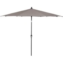 Siena Garden Marktschirm Avio Ø 250 Cm Taupe Mit Kurbelmechanik