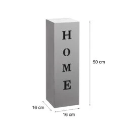 Gartenfreude Deko-Säule Home 16 Cm X 16 Cm X 50 Cm Grau -Doppler Verkäufe 2024 721544 4655 5