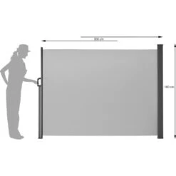 Gartenfreude Seitenmarkise Ausziehbar 160 Cm X 300 Cm Hellgrau -Doppler Verkäufe 2024 72801 4655 4251083904563 3