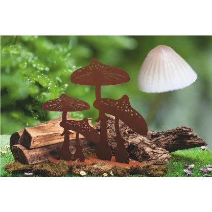 Ferrum Art Design Deko-Figur Fliegenpilz 2 Gr.II 32 Cm Edelrost 3 Ferrum Art Design Deko-Figur Fliegenpilz 2 Gr.II 32 Cm Edelrost