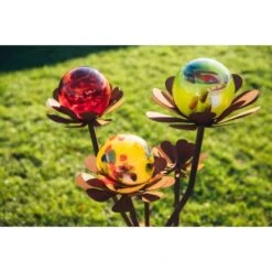Ferrum Art Design Deko-Glasblume Sybille 104 Cm Edelrost -Doppler Verkäufe 2024 737993 3464 5