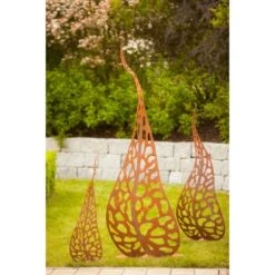 Ferrum Art Design Deko-Skulptur Blätter Gr.III 100 Cm Edelrost