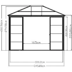 Sojag Aluminium Pavillon Castel 10 X 12 Bronze 298 Cm X 362 Cm X 283 Cm 23 Sojag Aluminium Pavillon Castel 10 X 12 Bronze 298 Cm X 362 Cm X 283 Cm -Doppler Verkäufe 2024 741 sj13500 castel10x12 10