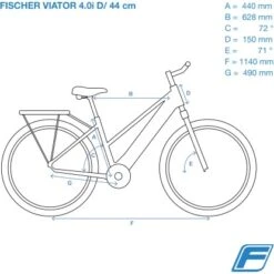 Fischer E-Bike Trekking-Rad Viator 4.1i Damen -Doppler Verkäufe 2024 743990 2982 14