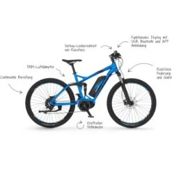 Fischer E-Bike Mountainbike Montis EM Blau Matt -Doppler Verkäufe 2024 744142 2982 15
