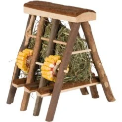 Trixie Heuraufe Mit Heu Und Maiskolbenringen 17 Cm X 20 Cm X 17 Cm Heu: 35 G