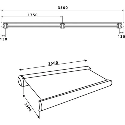 Home Deluxe LED Vollkassettenmarkise Elos 395 Cm X 300 Cm Sandfarben 7 Home Deluxe LED Vollkassettenmarkise Elos 395 Cm X 300 Cm Sandfarben – Bild 5