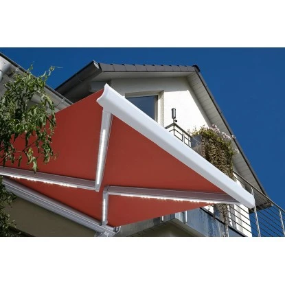 Home Deluxe LED Vollkassettenmarkise Elos 395 Cm X 300 Cm Terrakotta 4 Home Deluxe LED Vollkassettenmarkise Elos 395 Cm X 300 Cm Terrakotta – Bild 2