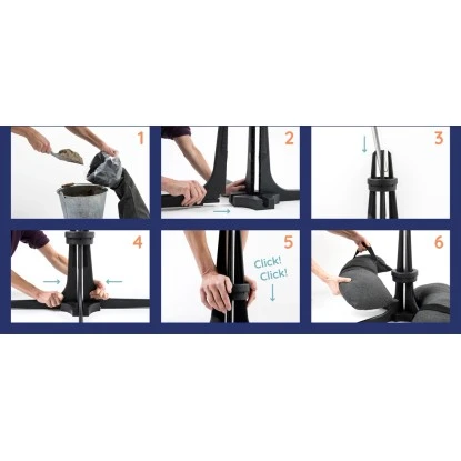 Baser Sonnenschirmständer 50 Kg Dunkelbraun 6 Baser Sonnenschirmständer 50 Kg Dunkelbraun – Bild 4