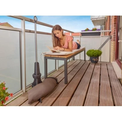 Baser Sonnenschirmständer Für Balkon 20 Kg Dunkelbraun 9 Baser Sonnenschirmständer Für Balkon 20 Kg Dunkelbraun – Bild 7