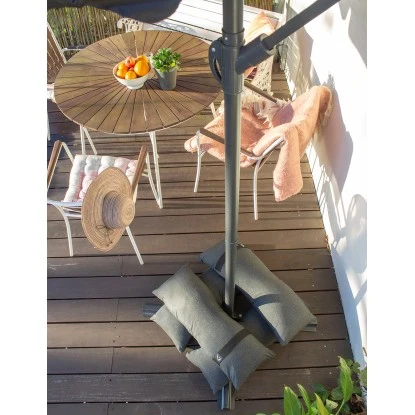 Baser Outdoor Sandsäcke Für Ampelschirme 4x25 Kg Dunkelgrau 4 Baser Outdoor Sandsäcke Für Ampelschirme 4x25 Kg Dunkelgrau – Bild 2