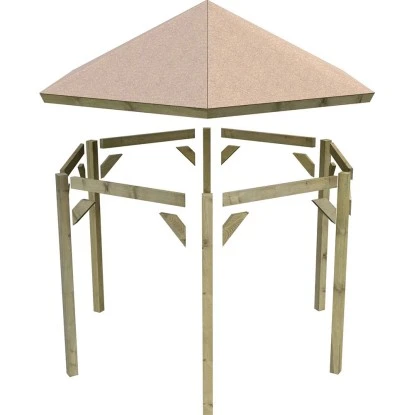 Karibu Pavillon Alicante Kesseldruckimprägniert 235 Cm X 208 Cm X 280 Cm 8 Karibu Pavillon Alicante Kesseldruckimprägniert 235 Cm X 208 Cm X 280 Cm – Bild 6