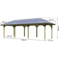 Karibu Pavillon Bever 5 Kdi Mit Verlängerung 639 Cm X 289 Cm X 296 Cm 8 Karibu Pavillon Bever 5 Kdi Mit Verlängerung 639 Cm X 289 Cm X 296 Cm -Doppler Verkäufe 2024 806165 3739 02