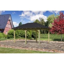 Karibu Pavillon Bever 4 Set Kdi Mit Schindeln Schwarz 429 Cm X 289 Cm X 296 Cm -Doppler Verkäufe 2024 806169 3739 01