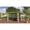Karibu Pavillon Varberg 2 Set Kdi Mit Schindeln Grün 517,5 Cm X 264,5 Cm X290 Cm -Doppler Verkäufe 2024 806171 3739 00