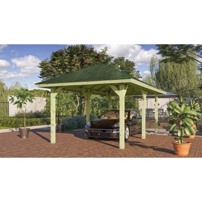 Karibu Pavillon Varberg 2 Set Kdi Mit Schindeln Grün 517,5 Cm X 264,5 Cm X290 Cm 3 Karibu Pavillon Varberg 2 Set Kdi Mit Schindeln Grün 517,5 Cm X 264,5 Cm X290 Cm