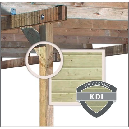 Karibu Pavillon Varberg 2 Set Kdi Mit Schindeln Grün 517,5 Cm X 264,5 Cm X290 Cm 6 Karibu Pavillon Varberg 2 Set Kdi Mit Schindeln Grün 517,5 Cm X 264,5 Cm X290 Cm – Bild 4